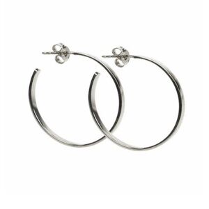 Mimmi + Marge Silver Hoop Earrings